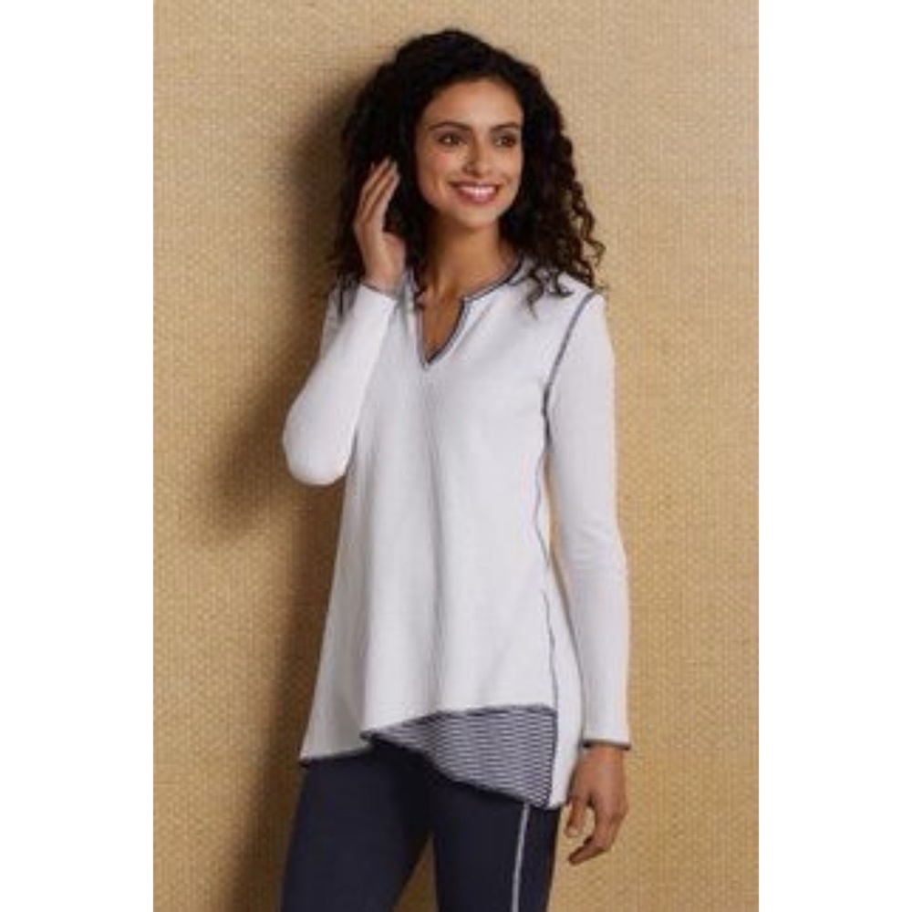 Soft Surroundings Reed Waffle Knit Tunic